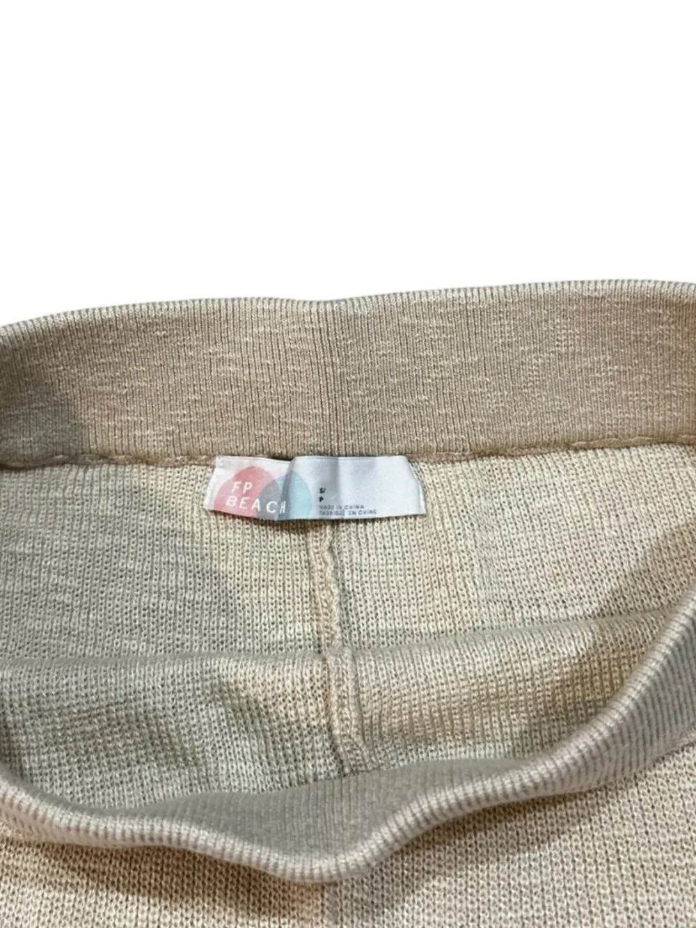 Free People Malibu Surf Shorts in Cream High Waisted Light Weight